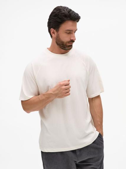 Футболка унисекс T2, молочно-белая