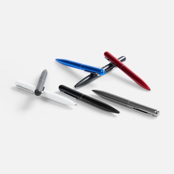 Ручка шариковая Scribo, матовая серая