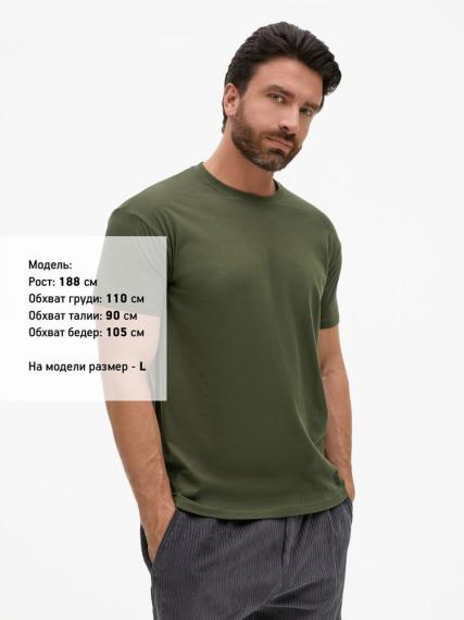 Футболка Regent 150 темный хaки, размер M