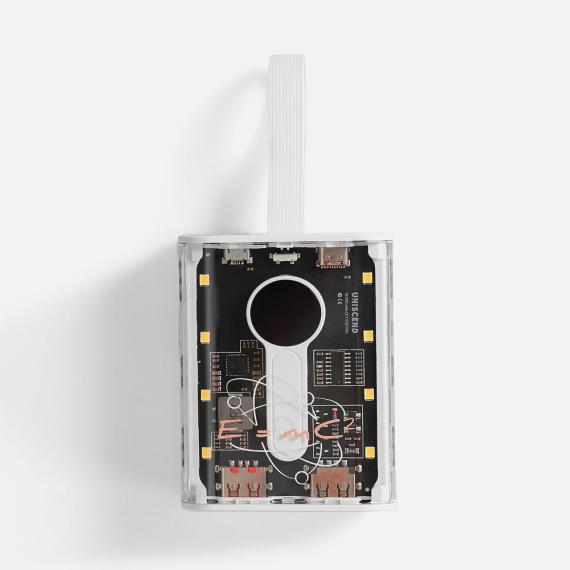 Аккумулятор c быстрой зарядкой Trellis Quick 10000 мАч, белый