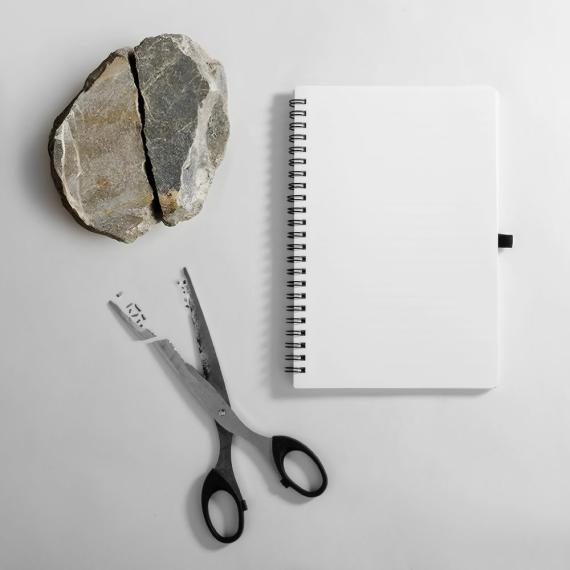 Блокнот Stone Line, белый