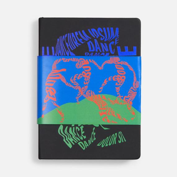 Ежедневник Cortado, недатированный, черный