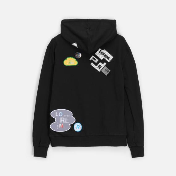 Толстовка с капюшоном Unit Kirenga черная, размер XS