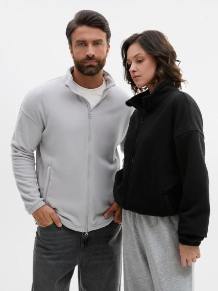 Куртка флисовая унисекс Nebo, светло-серая, размер XXL