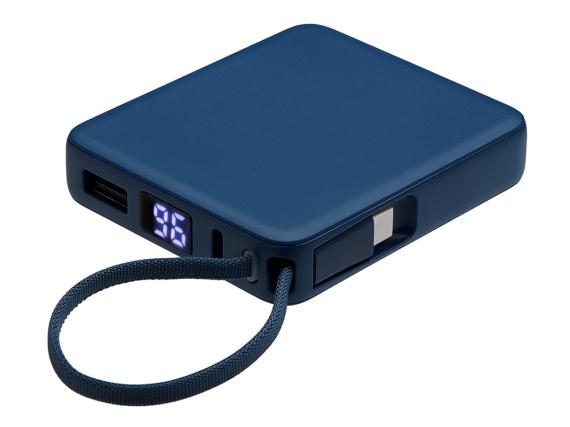 Внешний аккумулятор со встроенным кабелем USB-C «Дэнси», 5000 мАч