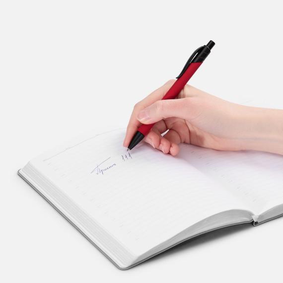 Ручка шариковая Undertone Black Soft Touch, красная