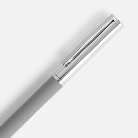 Ручка шариковая Eyeshot Soft Touch, серая