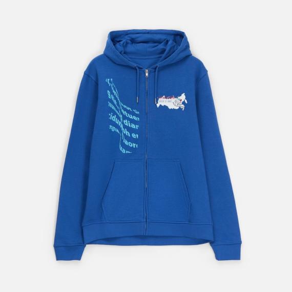 Толстовка унисекс Calipso, ярко-синяя (royal), размер L