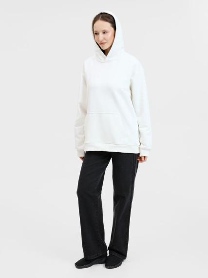 Худи унисекс оверсайз Songo, молочно-белое, размер M/L