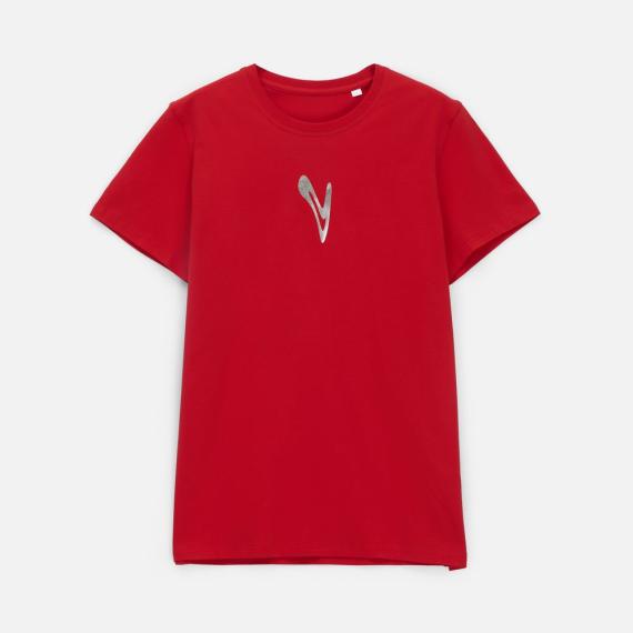 Футболка мужская T-bolka Stretch, красная, размер M