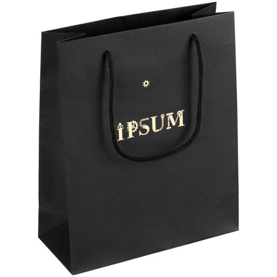 Пакет бумажный Vid S, черный