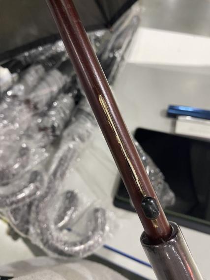 УЦЕНКА! Зонт-трость светоотражающий Reflect, черный