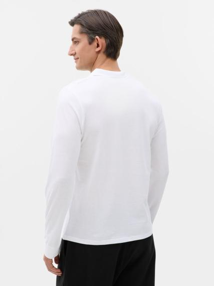 Рубашка поло мужская с длинным рукавом Perfect LSL Men белая, размер 3XL