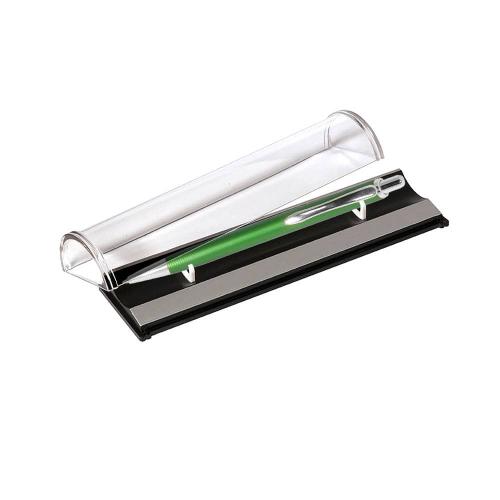 Шариковая ручка Cardin, зеленая/хром, в упаковке