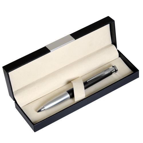Шариковая ручка Megapolis, черная/серебро, в упаковке