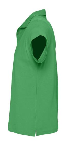 Рубашка поло мужская Summer 170 ярко-зеленая, размер XS