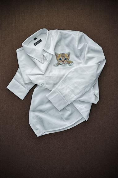 Рубашка мужская с длинным рукавом Bel Air белая, размер 4XL
