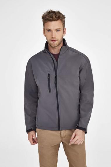 Куртка мужская на молнии Relax 340, серый меланж, размер 3XL