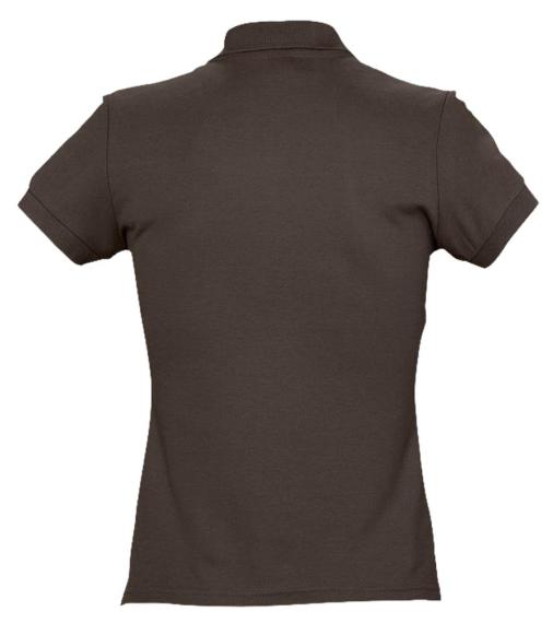 Рубашка поло женская Passion 170 шоколадно-коричневая, размер XL