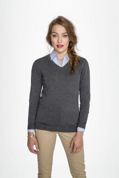 Пуловер женский Glory Women серый меланж, размер XL